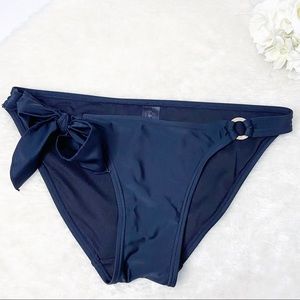 Smart & Sexy Women’s Swim Bottoms Small Black Side Tie Flirty Sexy Beachy Summer